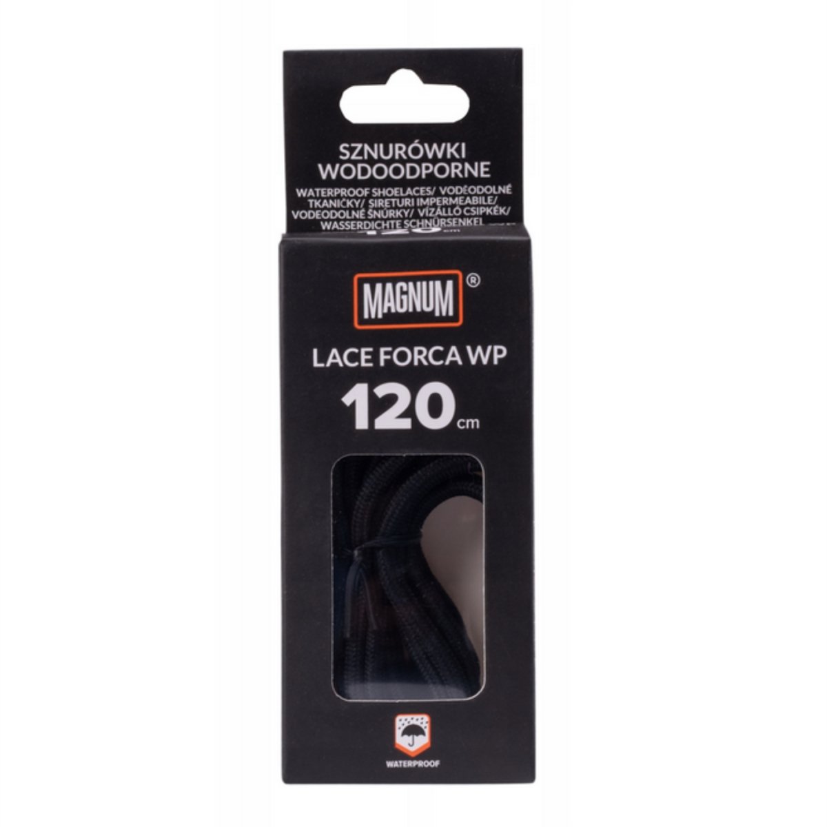 Magnum LACE FORCA WP Ersatz-Schnürsenkel, langlebig, für Outdoor-Wanderungen, Schwarz
