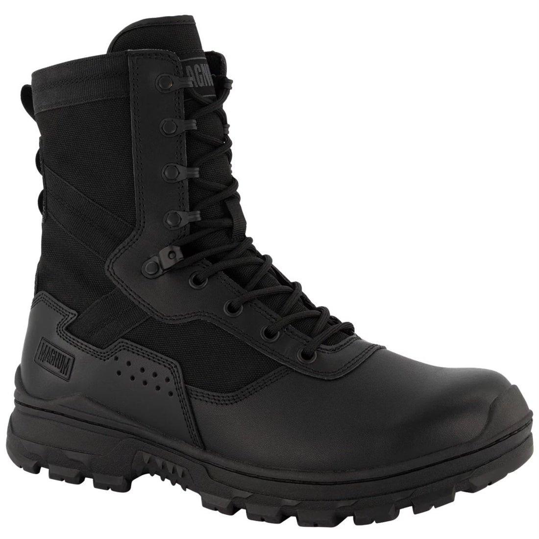 Magnum Scorpion II 8.0 Taktische Stiefel, Schnellschnürsystem, YKK-Reißverschlüsse, Schwarz