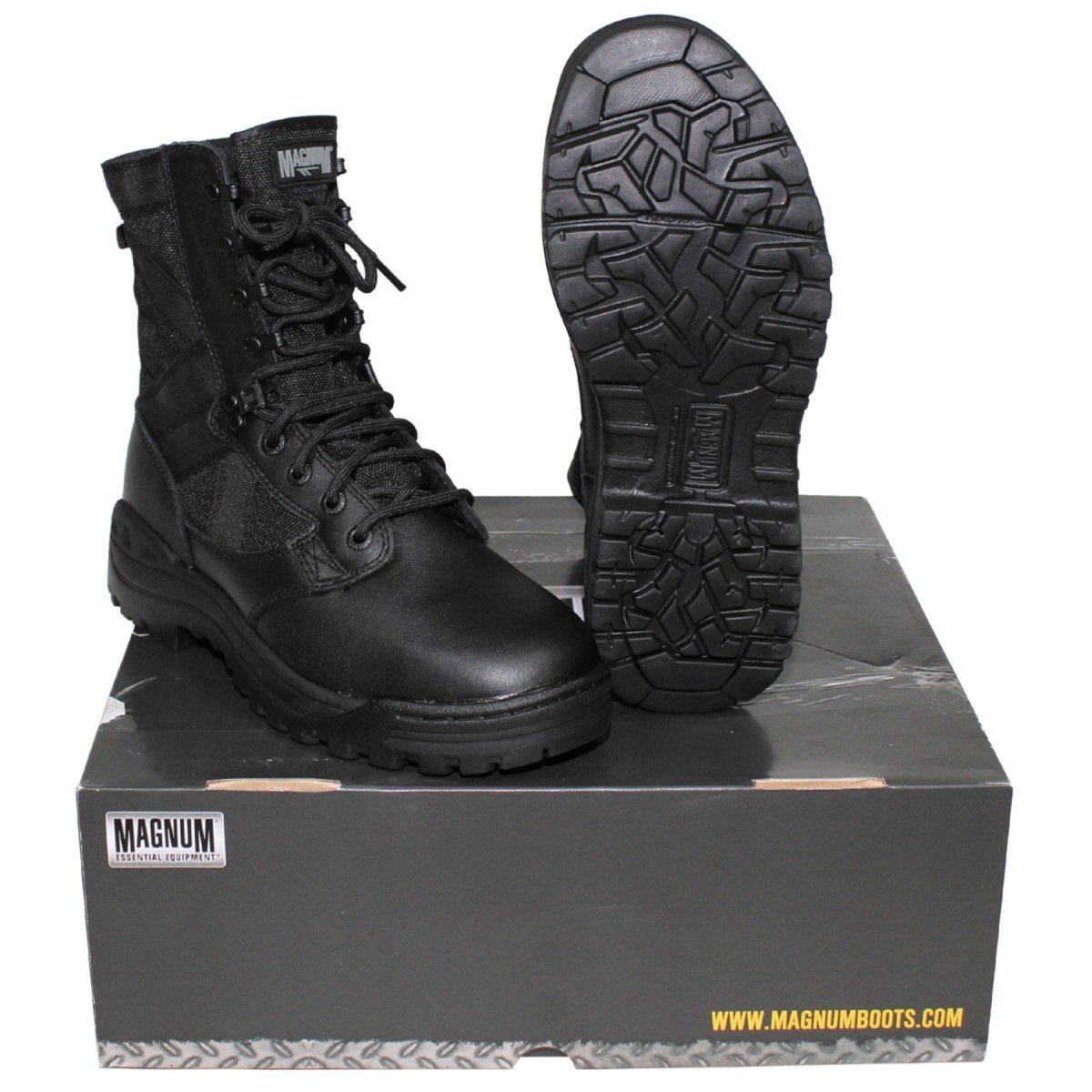 Magnum Scorpion Taktische Stiefel, schnell trocknend, atmungsaktiv, Eyeley-Schnürung, Schwarz