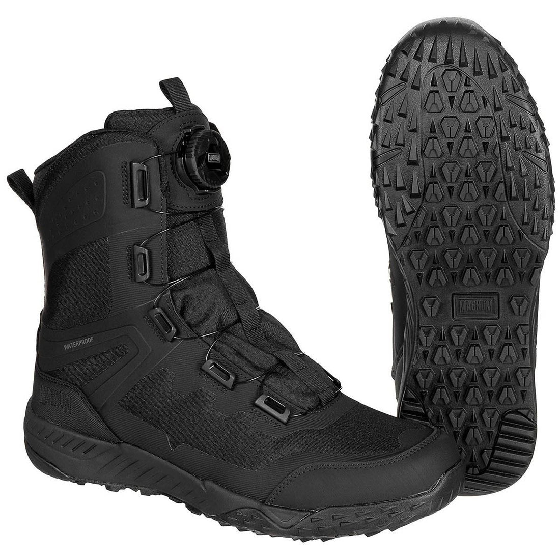 Magnum Ultima 8.0 SZ WP Taktische Stiefel Wasserdicht M Lock Leicht Schwarz