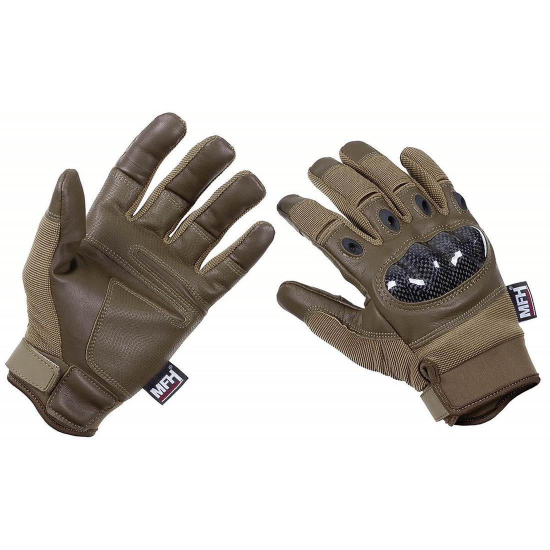 MFH Marke taktische handschuhe langlebig coyote kampf freies zeigefinger daumen atmungsaktiv