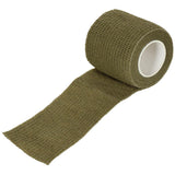 MFH Camo Tape, selbstklebendes elastisches Strukturgewebe, 5 cm x 4,5 m, Oliv
