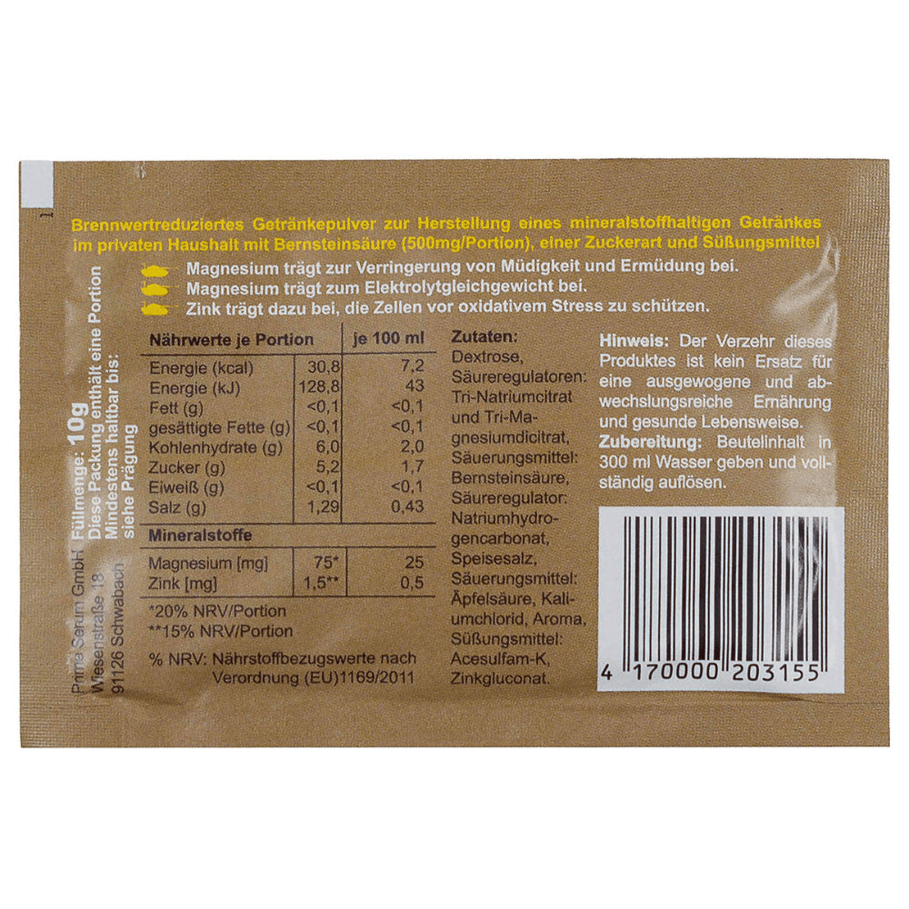 MFH Granatenbrause Instant-Getränkepulver Lemon Lime Mineral Outdoor 10g