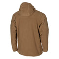 MFH Militärstil, hellbraun, taktische Fleecejacke mit Kapuze, für Outdoor-Wandern, durchgehender Reißverschluss, NEU