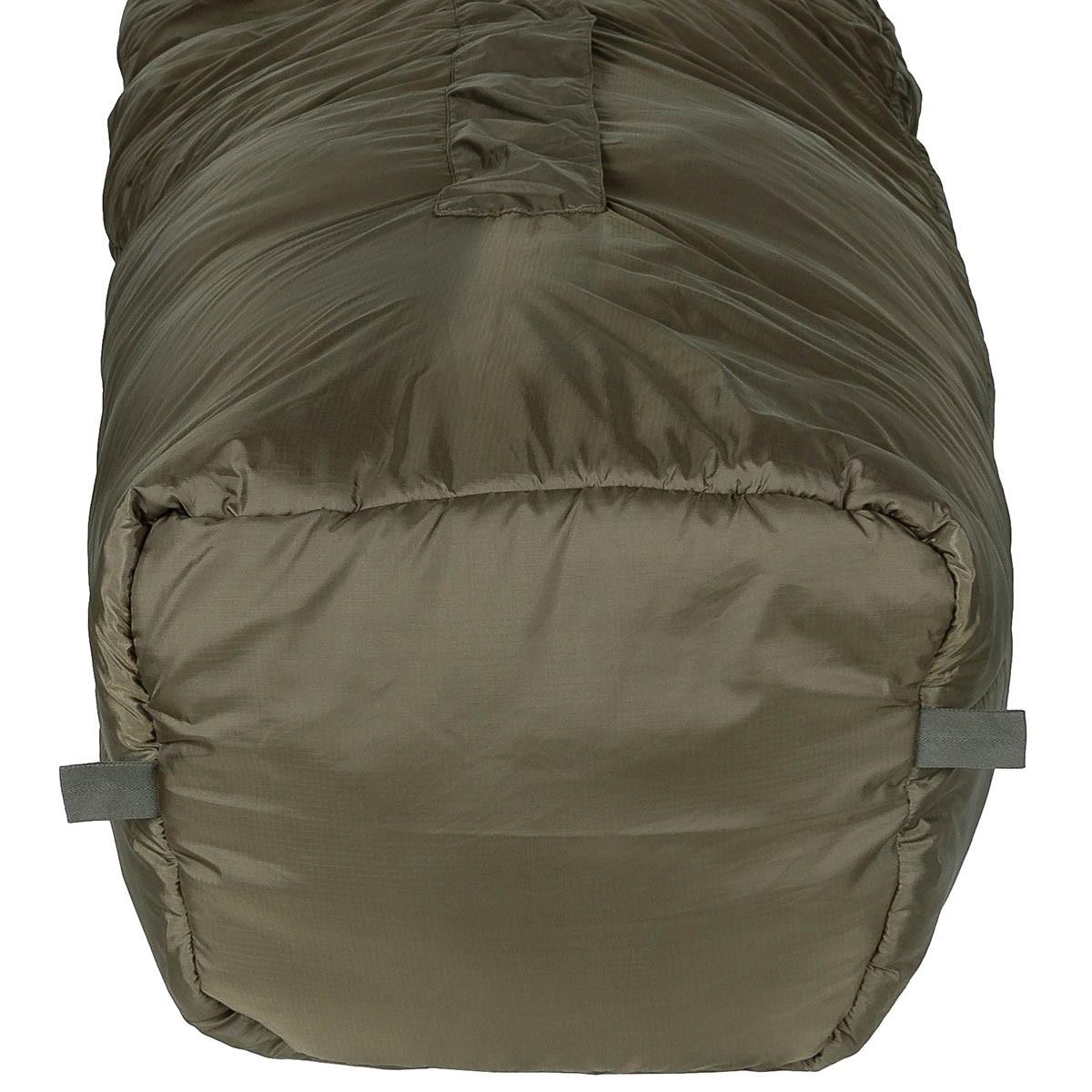 MFH Mumienschlafsack, 2-lagige Füllung, 3-Jahreszeiten-Kompressionssack, Oliv