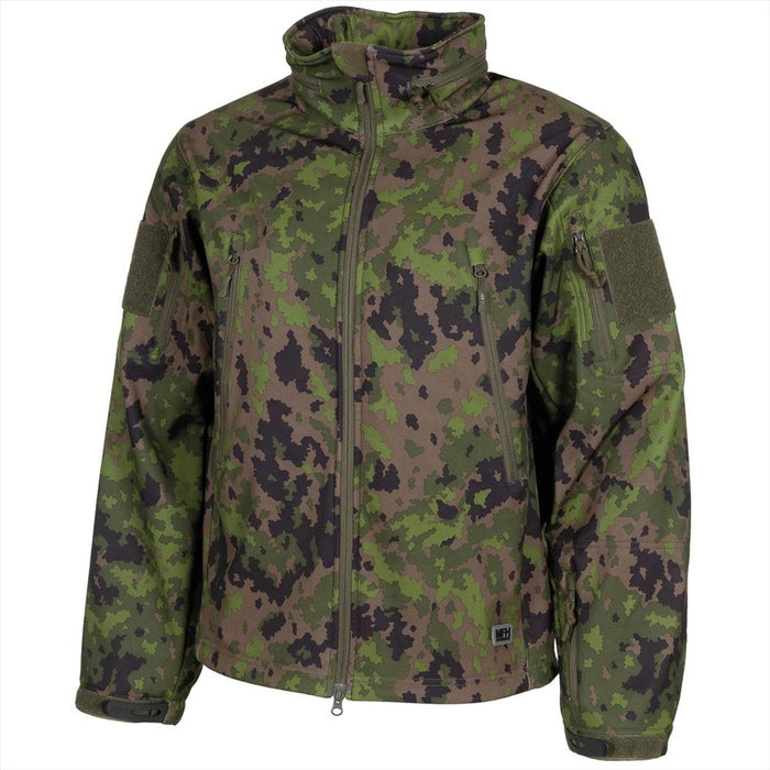 MFH Scorpion Softshell-Jacke, wasserabweisend, winddicht, atmungsaktiv, M05 Camo – GoMilitar