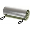 MFH-Isomatte, EVA-Schaum, aluminiumbeschichtete Gummibänder, Verpackung grün
