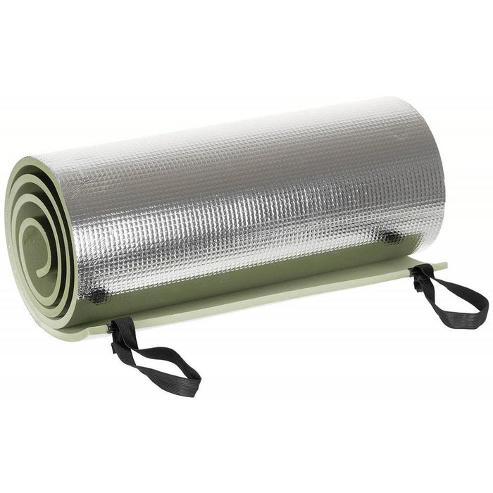 MFH-Isomatte, EVA-Schaum, mit Aluminium beschichtet, Gummiband, Verpackung, Grün – GoMilitar