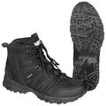 MFH Taktische Kampfstiefel, wasserdicht, atmungsaktiv, schnell trocknend, HBR-Membran, Schwarz