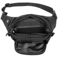 MFH Taktische Hüfttasche, 1,8 l, verstellbarer Gürtel, 120 cm, mehrere Taschen, Schwarz