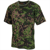 MFH US-Militär-T-Shirt mit Rundhalsausschnitt und kurzen Ärmeln, finnisches M05-Camouflage