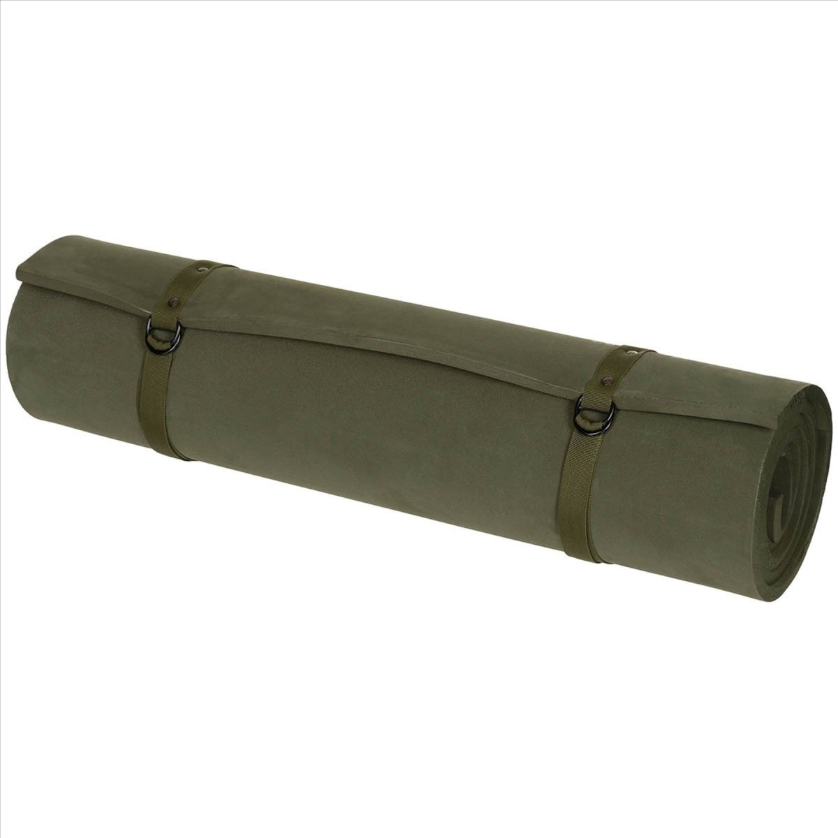 MFH US Isomatte, leichte EVA-Schaum-Rollmatte, verstellbare Träger, Oliv