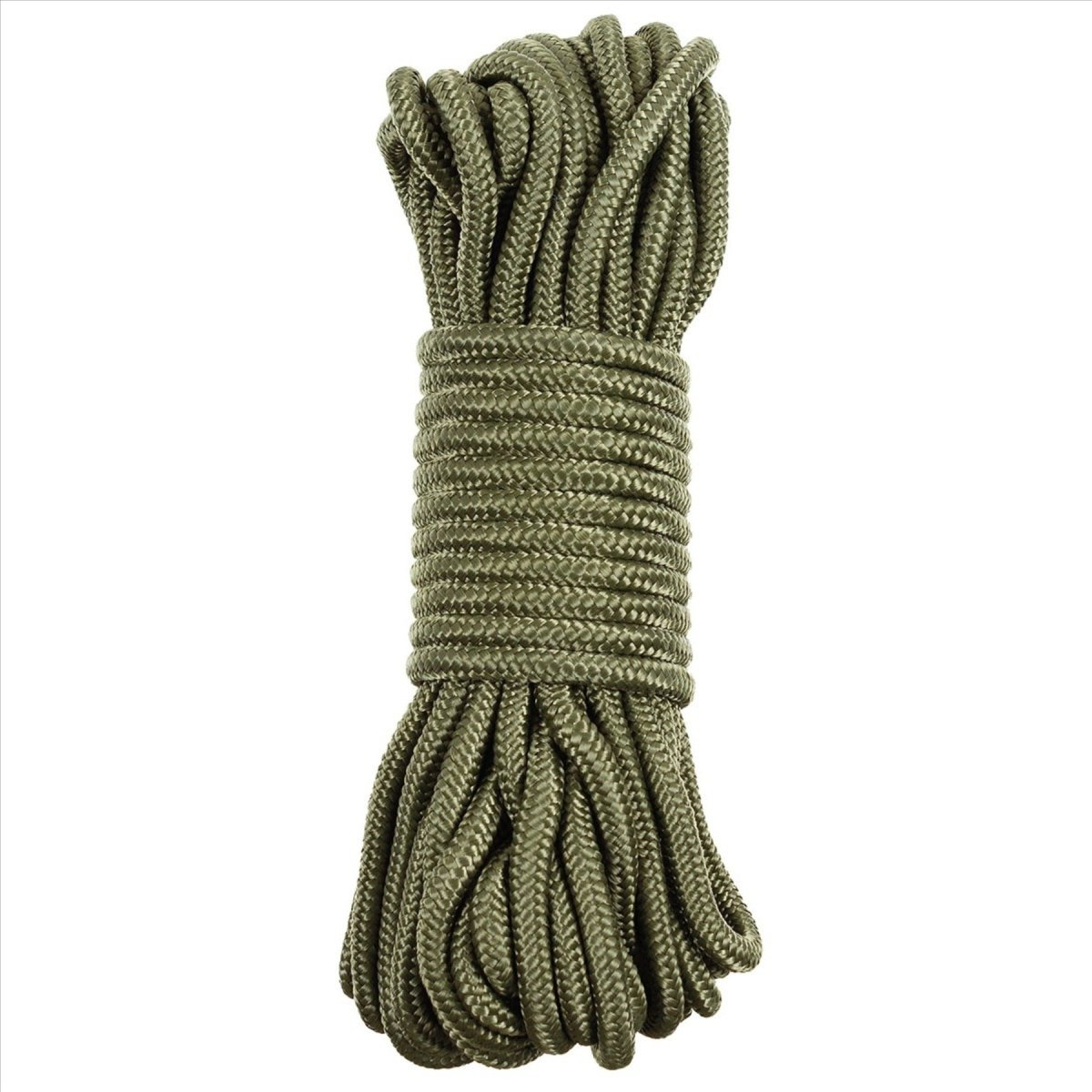 MFH Utility Rope 5mm-7mm 15m Strapazierfähiges Polypropylen-Außenkabel Außendurchmesser Grün