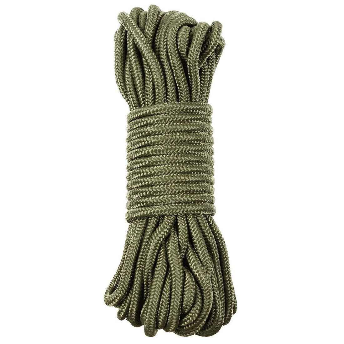 MFH Utility Rope 5mm-7mm 15m Strapazierfähiges Polypropylen-Außenkabel Außendurchmesser Grün