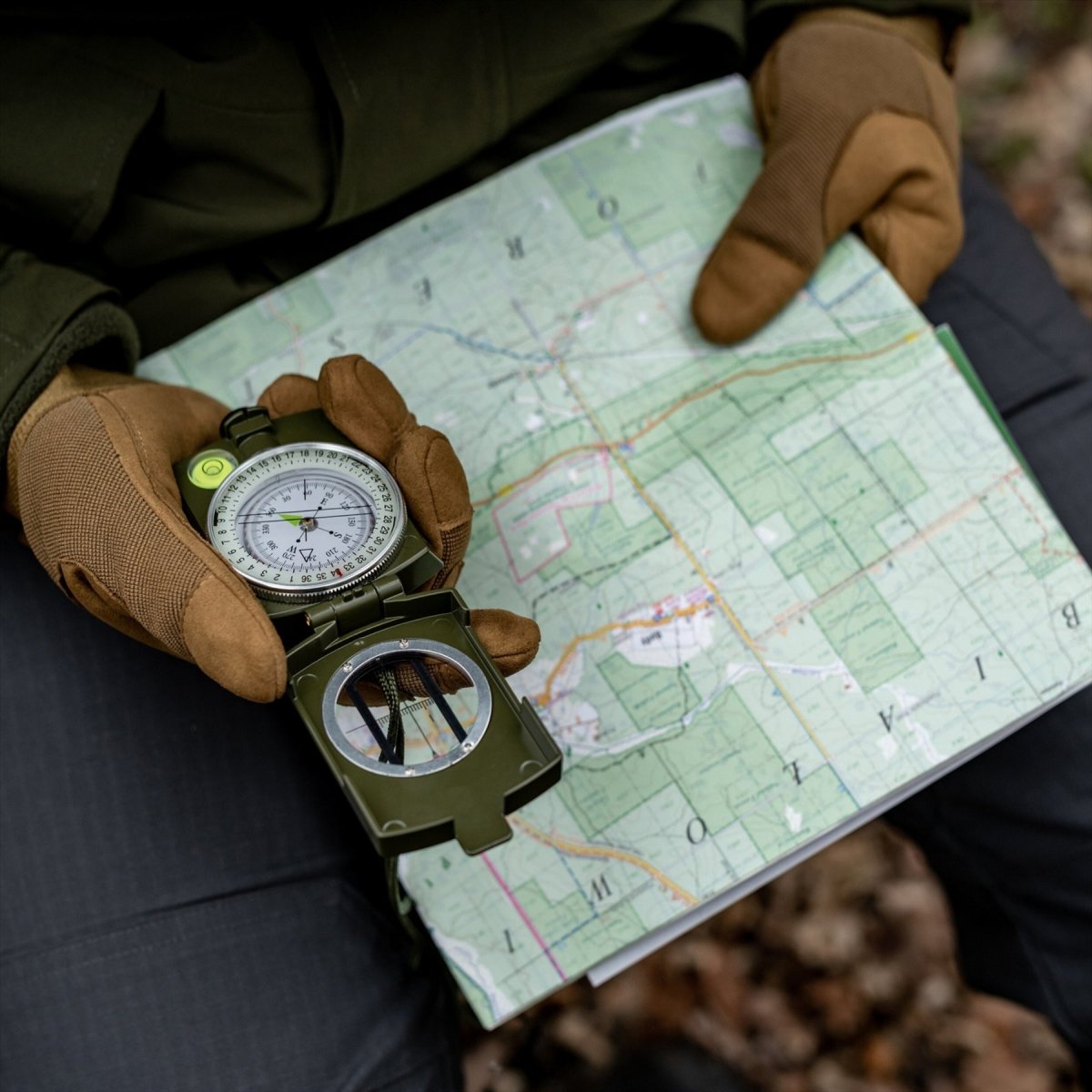 MIL-tec Army Compass Metal Casting Sucher enthalten Fall Navigation Olive