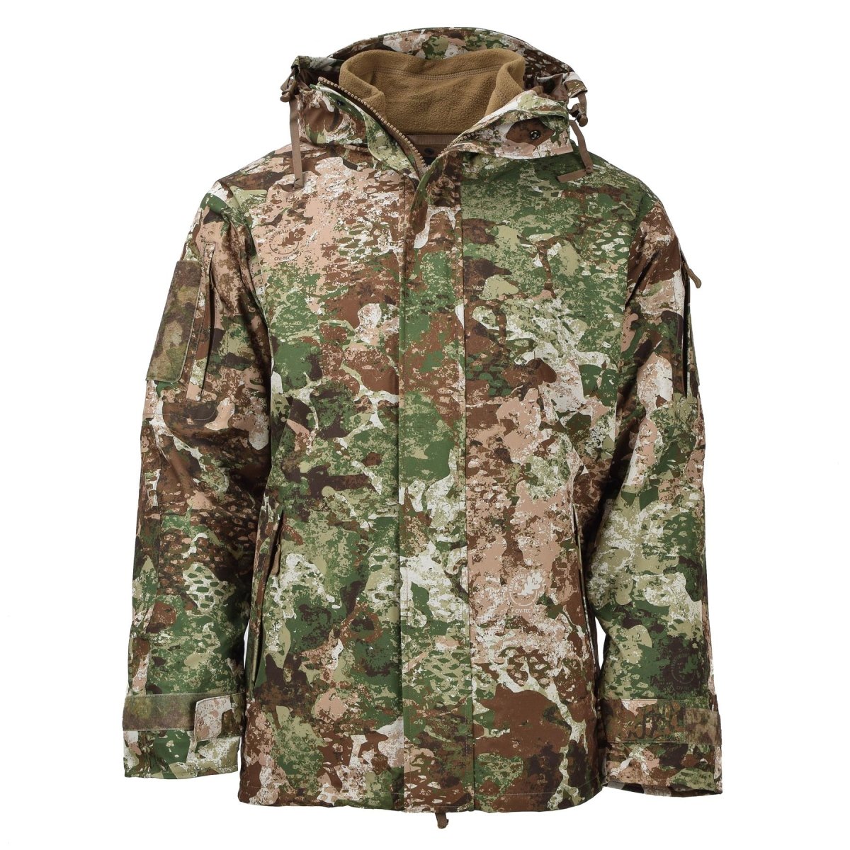 MIL-TEC Army Regenjacke für nasses Wetter der Generation I mit wasserdichtem Fleecefutter und Kapuze