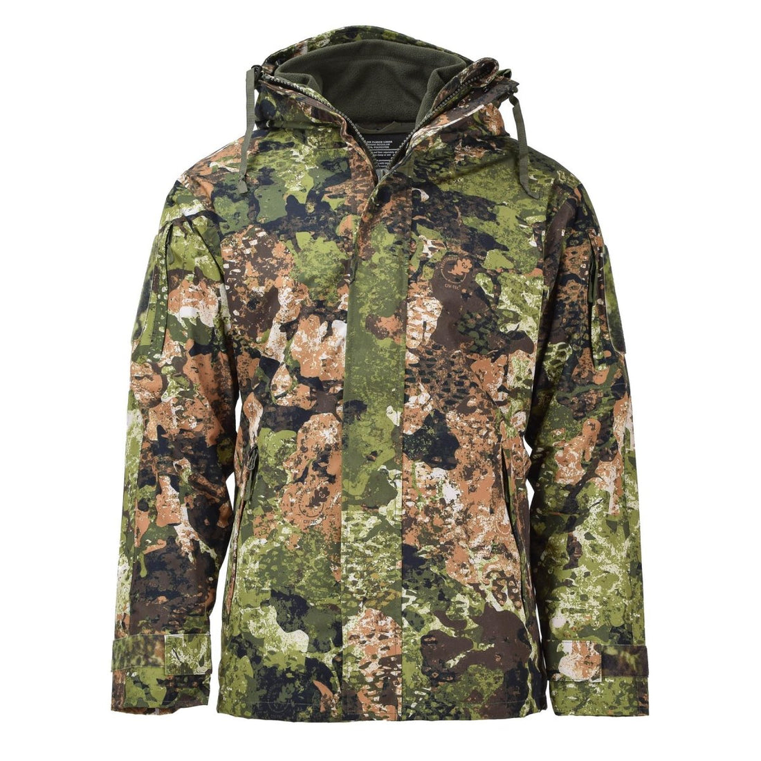 MIL-TEC Army Regenjacke für nasses Wetter der Generation I mit wasserdichtem Fleecefutter und Kapuze