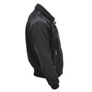 Black MIL-TEC army style fleece pullover jacket with reinforced shoulders and zippered pockets for cold weather protection.