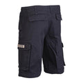 Vorgewaschene schwarze Moleskin-Leichtfallschirmjäger-Shorts im Army-Stil der Marke Mil-Tec