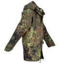 Mil-Tec brand German army field Jacket GoreTex Flecktarn camo waterproof rain - GoMilitar