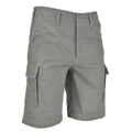 Olivgrüne, vorgewaschene Bermuda-Shorts aus Moleskin der Marke Mil-Tec im Stil der Bundeswehr