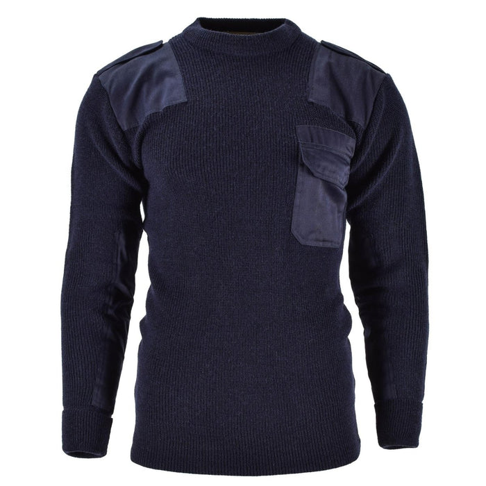 Mil - Tec Marke Herren Pullover Deutscher Pullover Commando Pullover Marineblauer Pullover Wolle - GoMilitar