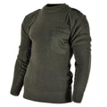 Mil-Tec Herren Pullover Deutscher Pullover Kommando Pullover Olive OD Pullover Wolle