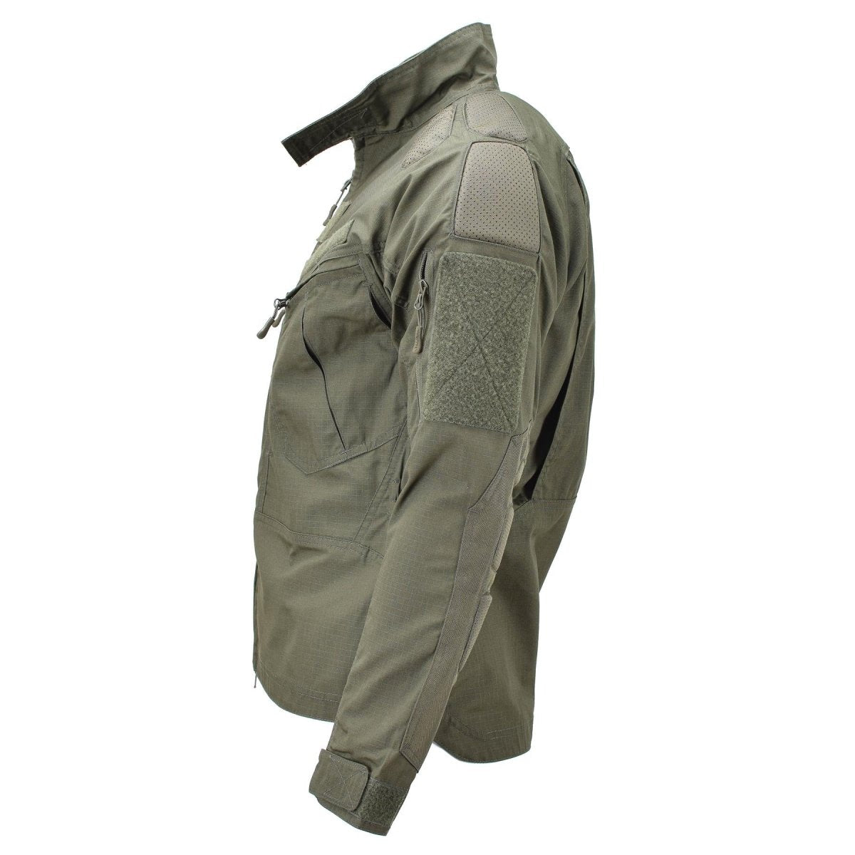 Chimera-Jacke im Militärstil der Marke Mil-Tec aus olivgrüner Ripstop-Kampfuniform