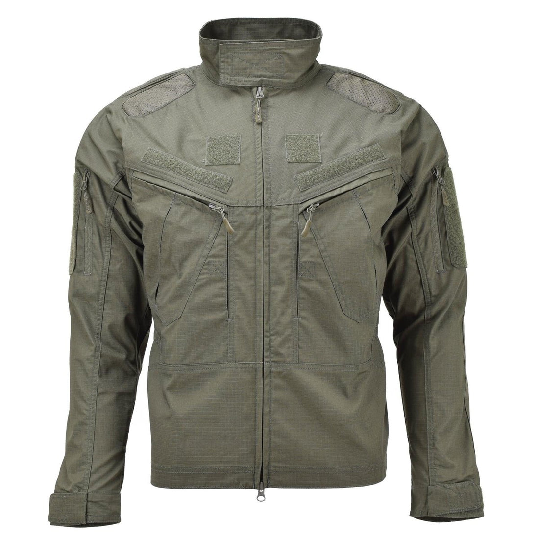 Chimera-Jacke im Militärstil der Marke Mil-Tec aus olivgrüner Ripstop-Kampfuniform