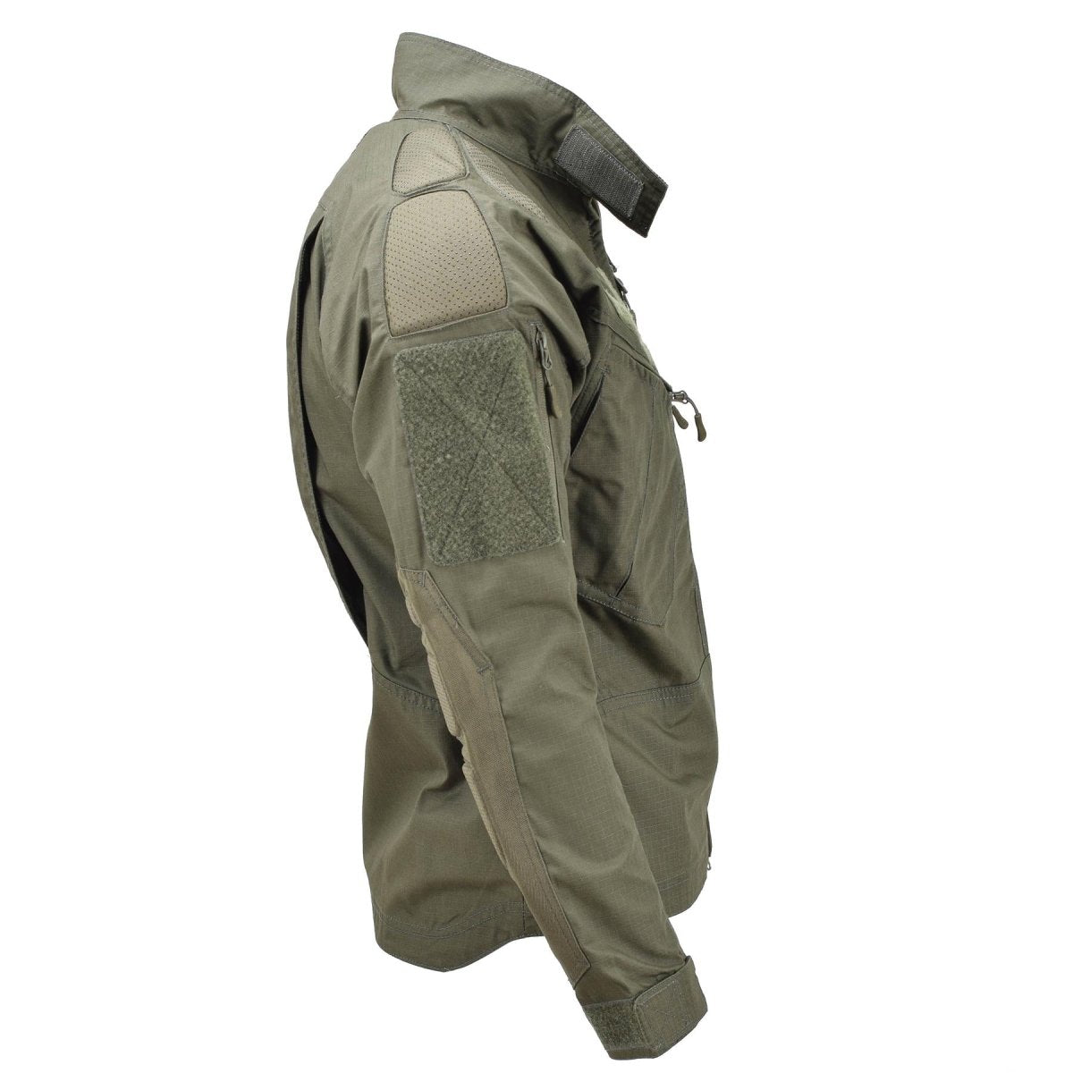 Chimera-Jacke im Militärstil der Marke Mil-Tec aus olivgrüner Ripstop-Kampfuniform