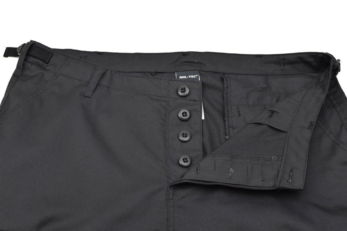 Mil-Tec Brand Militär-Stil Truppen Bermuda Kampfuniform Armee Shorts schwarz
