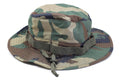 Leichte Boonie-Mütze im Militärstil der Marke Mil-Tec im Woodland-Stil aus Ripstop-Armeewolle