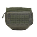 MIL-TEC Dropdown-Tasche Molle Typ kleine taktische Mehrzwecktasche Frontpanel oliv