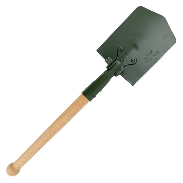 MIL-tec Foldable Schaufel 63 cm Länge Stahlblattholzhandle Abdeckung enthalten