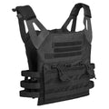 MIL-TEC GEN II Militärische Plattenträgerweste, taktische Kampfweste, modulare Weste, Schwarz