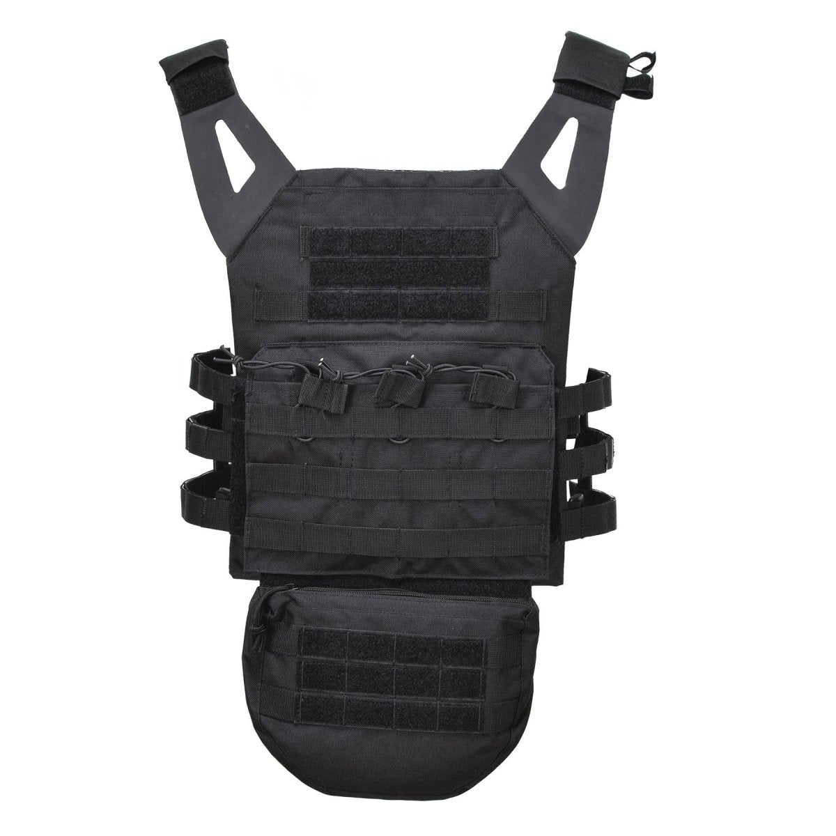 MIL-TEC GEN II Militärische Plattenträgerweste, taktische Kampfweste, modulare Weste, Schwarz