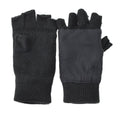 Mil-Tec Handschuhe Herren Warm Fingerlos THINSULATE™ Futter Schwarz Taktische Winterausrüstung