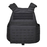 MIL-TEC LASER CUT taktischer Plattenträger für den Kampf Militärweste Molle komprimierbar Schwarz