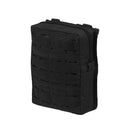 Black MIL-TEC large tactical laser-cut belt pouch with zipper and MOLLE compatibility for outdoor and military use