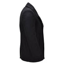 MIL - TEC Mens Pea Coat Wool Blend Navy Style Double Breasted Jacket Black - GoMilitar