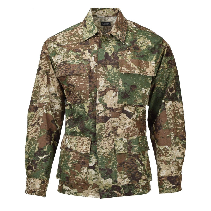 MIL-TEC Militär US BDU Feldtaktikjacke R/S Camouflage Uniform Ripstop