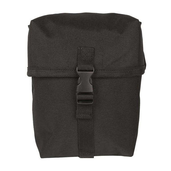 Black MIL-TEC medium universal pouch with buckle closure and MOLLE compatibility for tactical and outdoor use