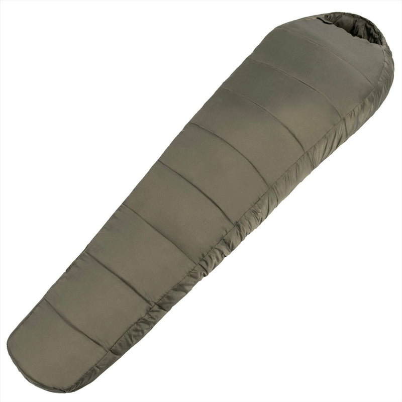 MIL-tec Mumie Schlafsack 230 cm warm warm 3D Hollowfibre-Kompressionssack Olive