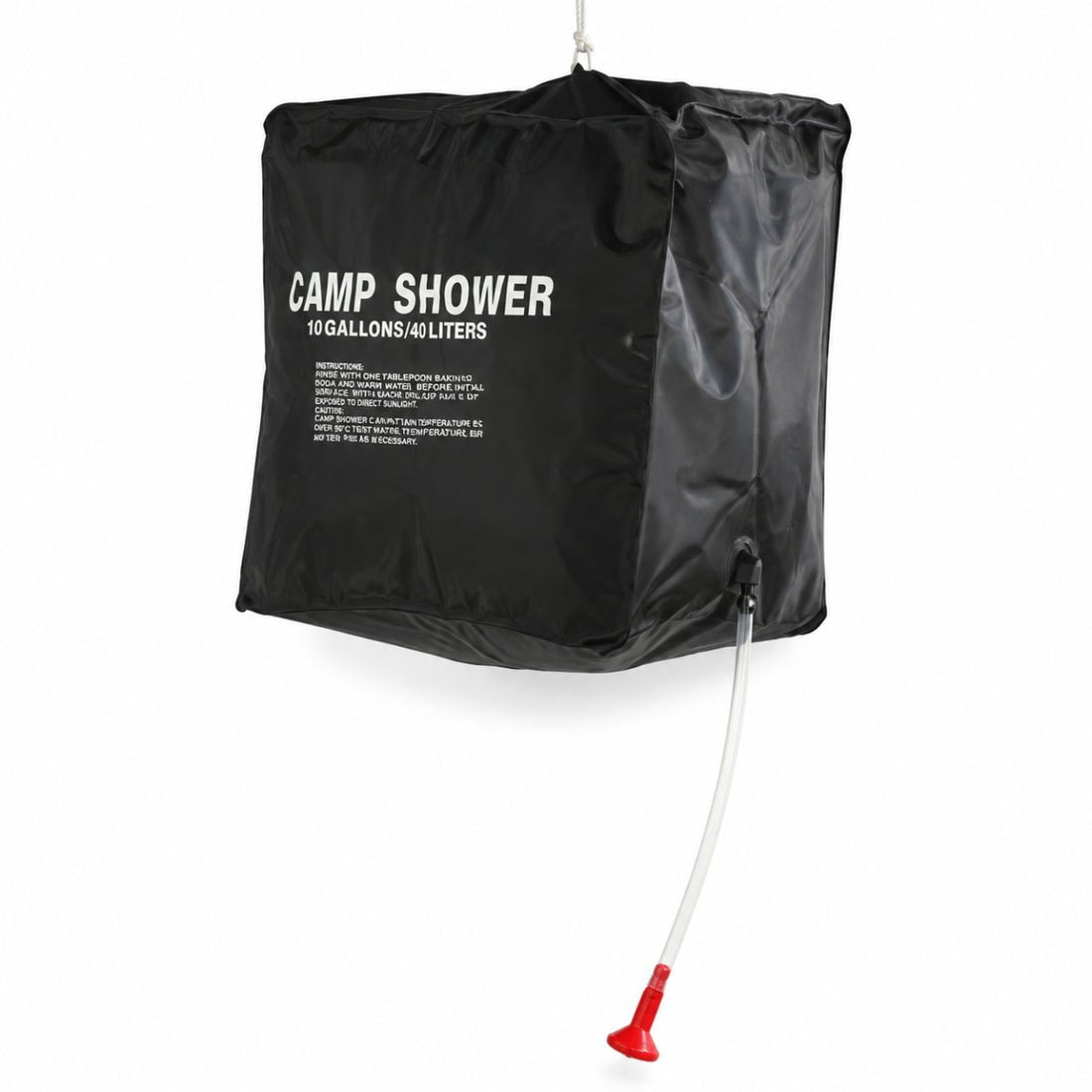 Mil-Tec Solar-Duschtasche, 40 l, für Camping, Wandern, Outdoor, tragbare Dusche, Schwarz