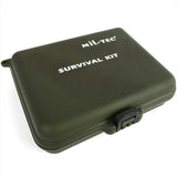 MIL-tec Survival Kit wasserdichtes Kasten Notfallfischerei Feuerstarterwerkzeuge