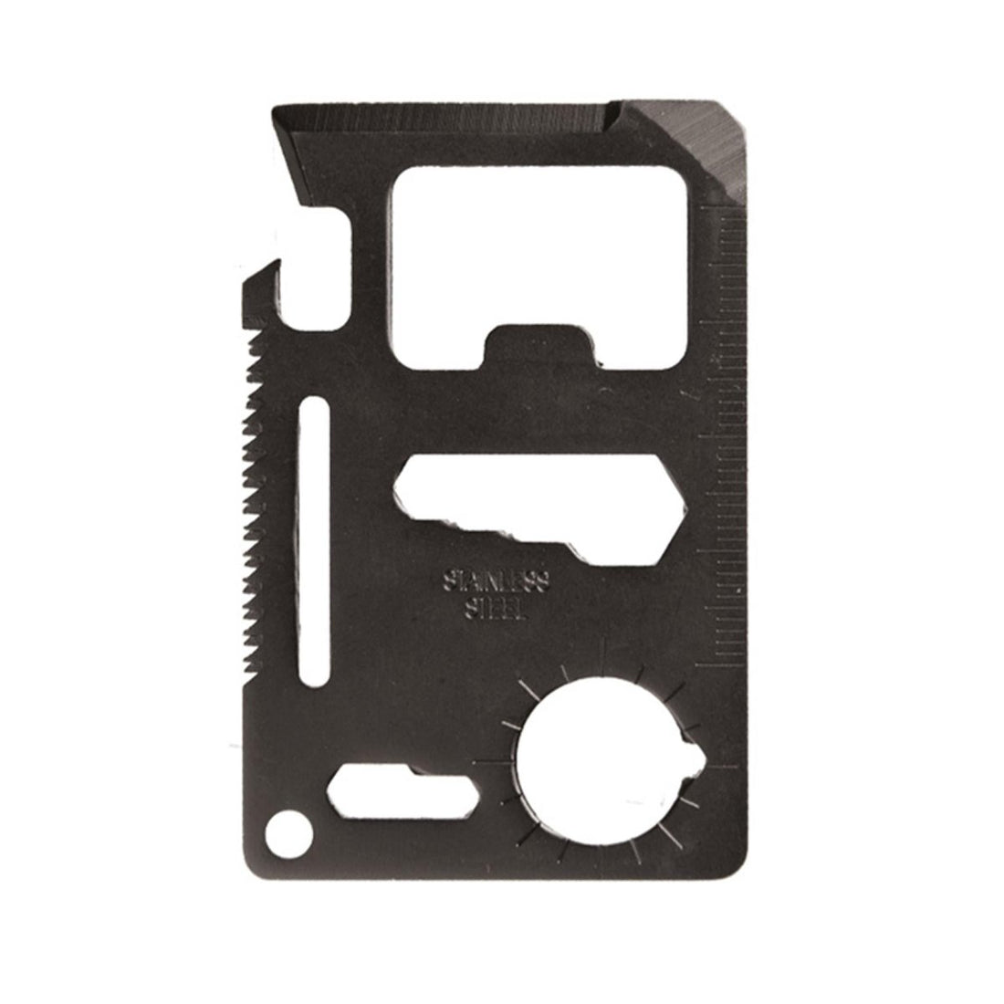 MIL-TEC Survival Tool Edelstahl Outdoor-Multitool-Tasche inklusive Schwarz