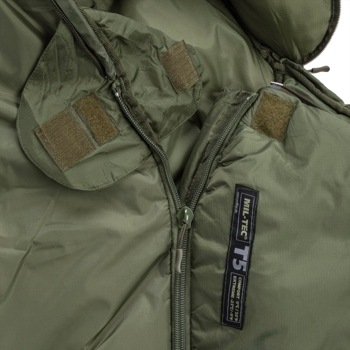 MIL-tec Tactical 5 Schlafsack Thermolite Isolierung Teflon-beschichtete Olive