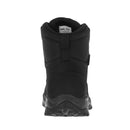 Rückansicht der taktischen MIL-TEC-Stiefel aus atmungsaktivem Advanta-Material, wasserdicht, für den Außenbereich in Schwarz mit Fersen- und Sohlendesign