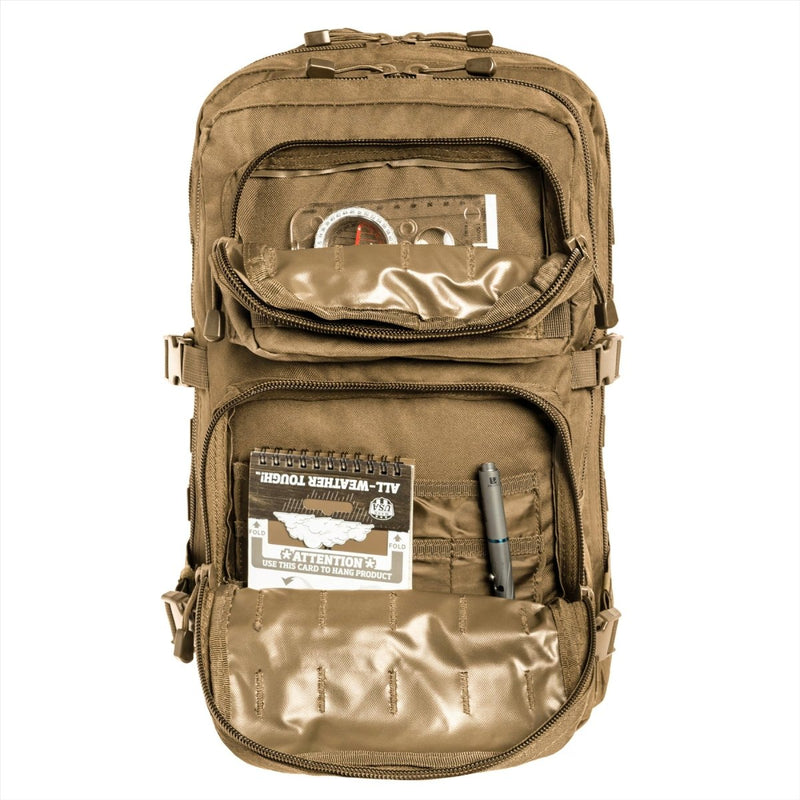 Mil-Tec US Assault Tactical Backpack 36L Ergonomische geformte gepolsterte Schultern