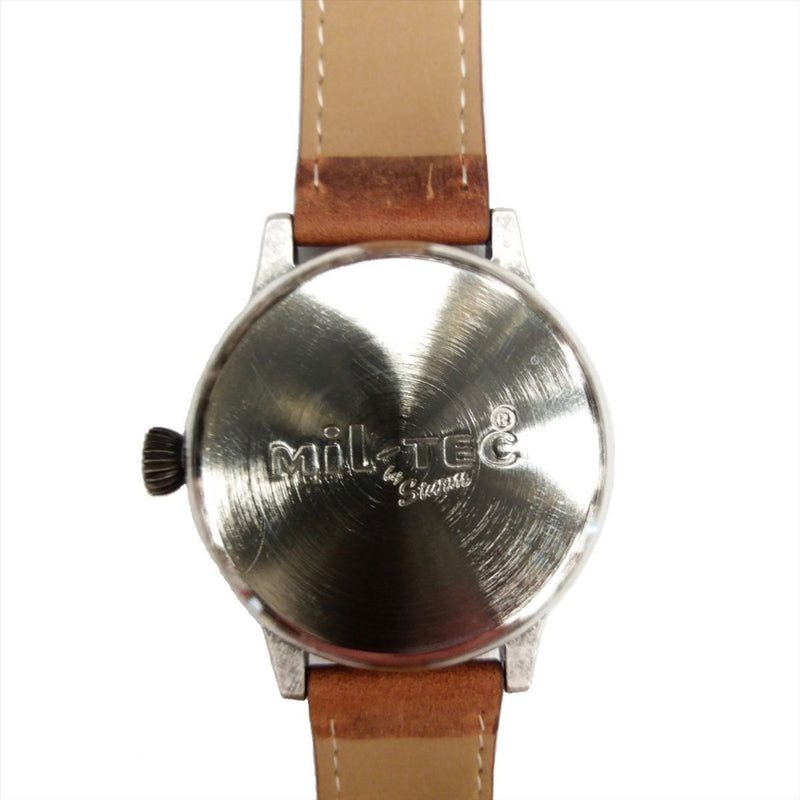 MIL-TEC Vintage Army Quarzuhr Pilot Naturlederarmband Braun